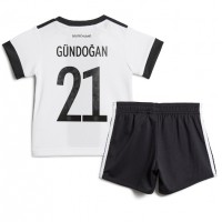 Fotbalové Dres Německo Ilkay Gundogan #21 Dětské Domácí MS 2022 Krátký Rukáv (+ trenýrky)